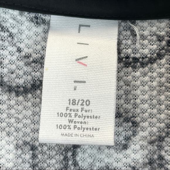 Lane Bryant LIVI Sherpa Half Zip Pullover Jacket Sweater - Picture 9 of 12